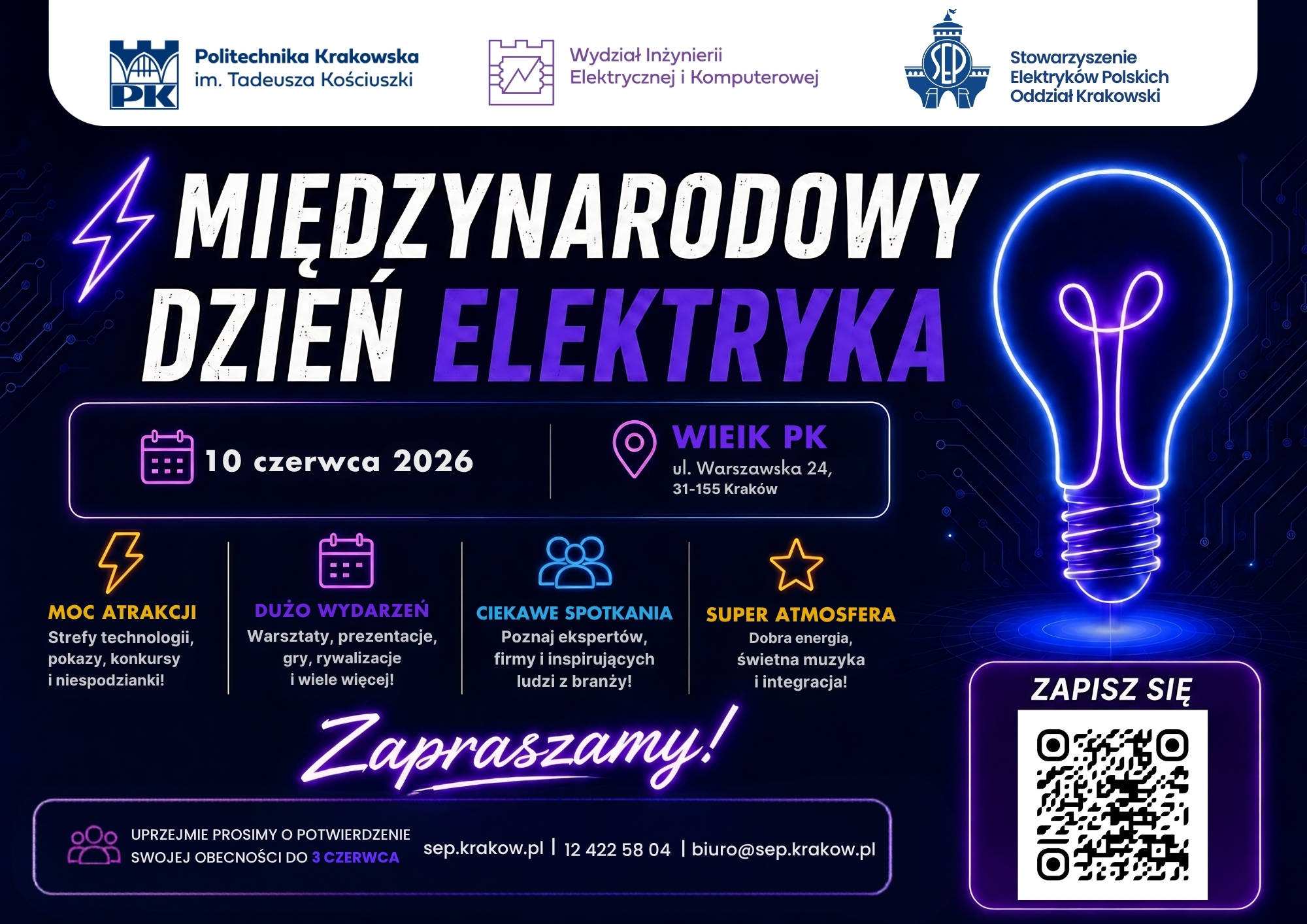 10 czerwca 2026r. - Międzynarodowy Dzień Elektryka
